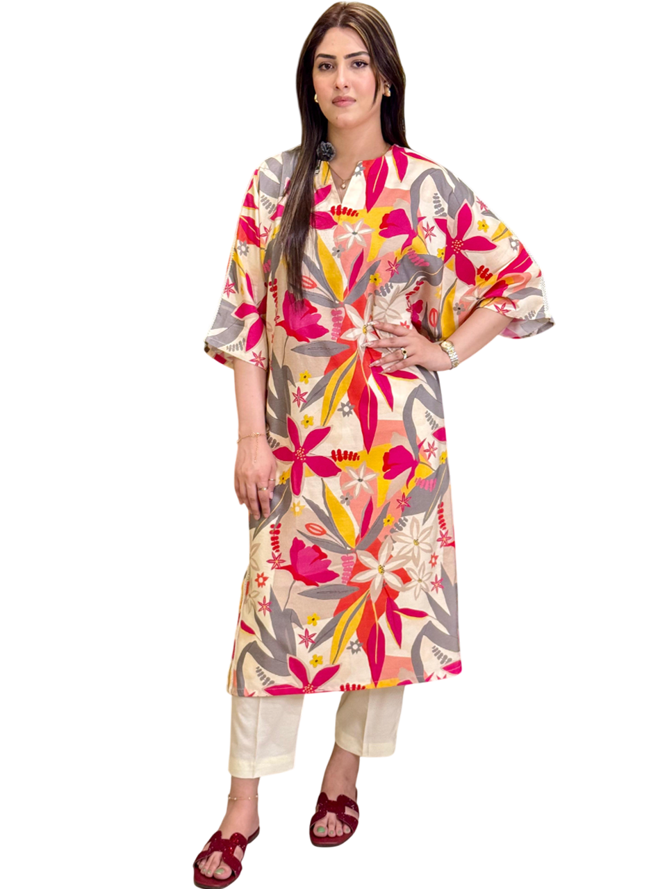 Digital Printed Lawn Shirt only (STITCHED)