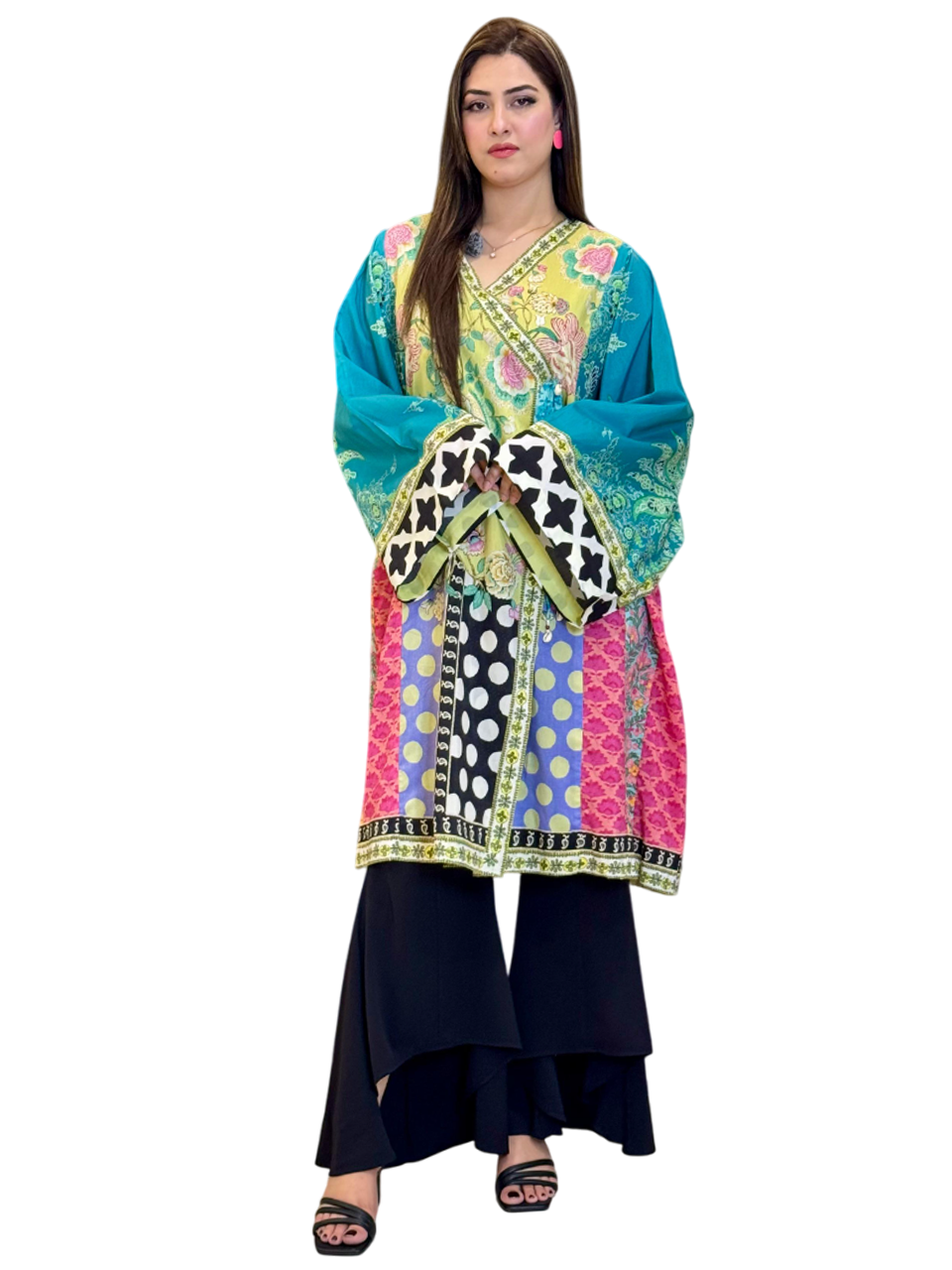 Zinc Pink Green Waistcoat