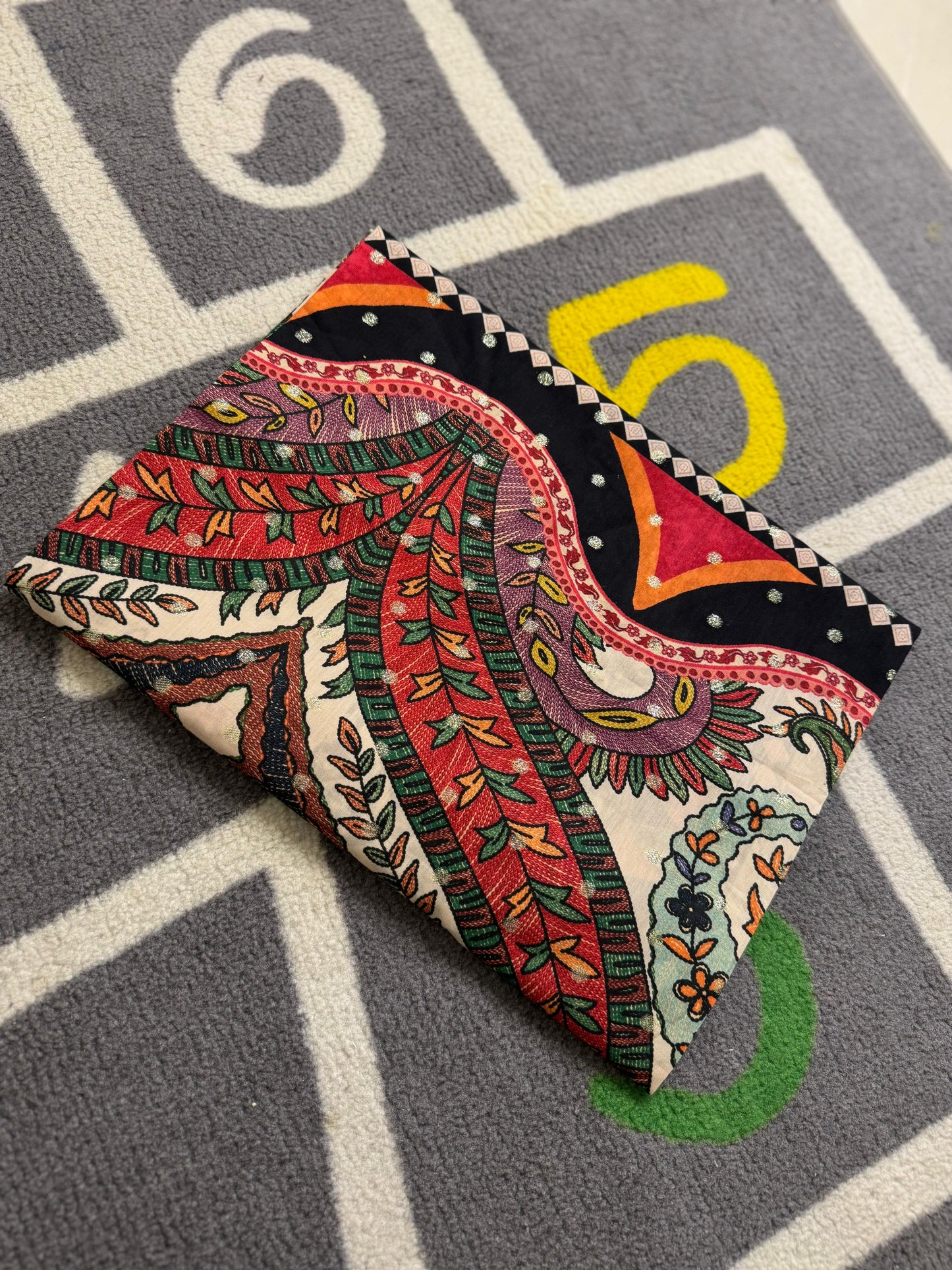 Red Pink Black Shirt (UNSTITCHED)