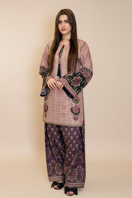 Brown Black Skin Shirt and Trouser (STITCHED)