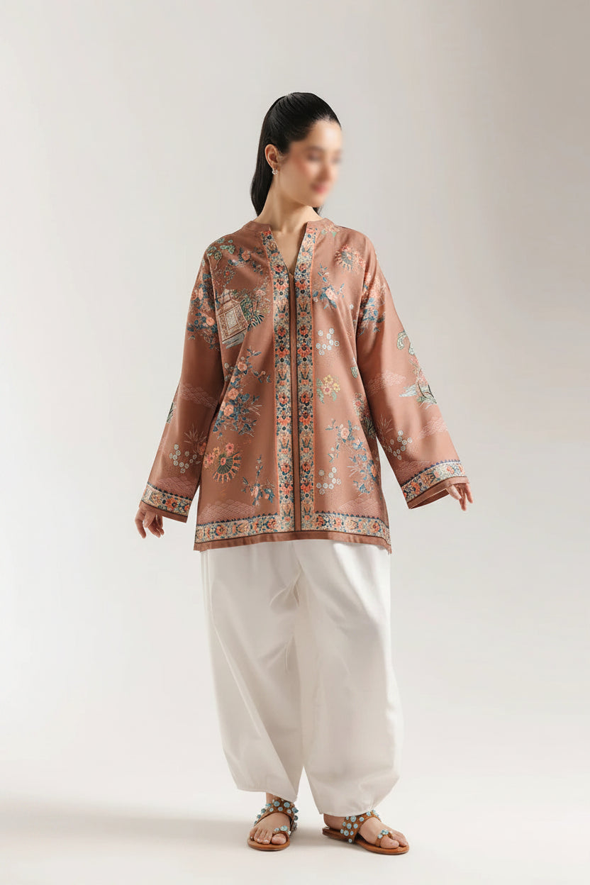 Cappuccino Short Shirt (UNSTITCHED)