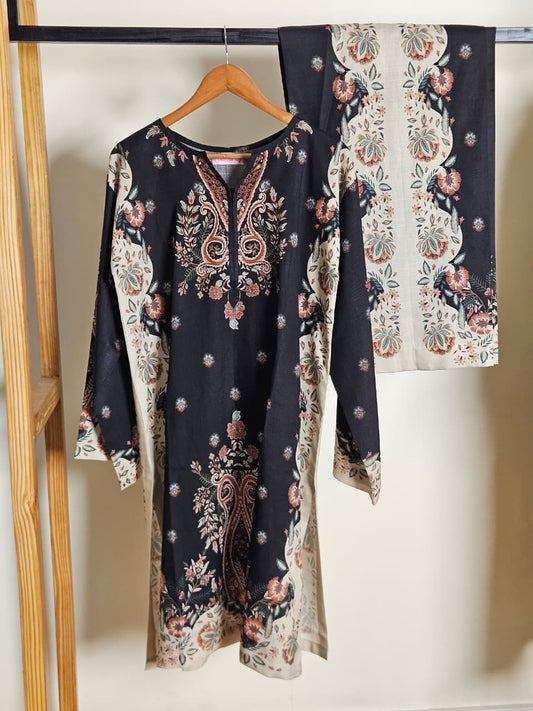 Black Skin Brown Shirt and Trouser (STITCHED)