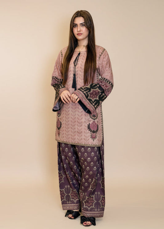 Brown Black Skin Shirt and Trouser (UNSTITCHED)