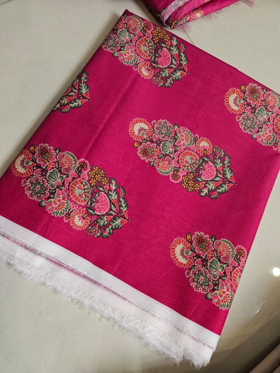 Pink Floral Bunch (UNSTITCHED)
