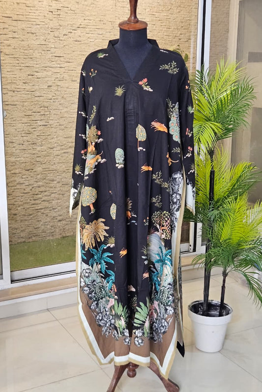 Black Forest Long Shirt (UNSTITCHED)