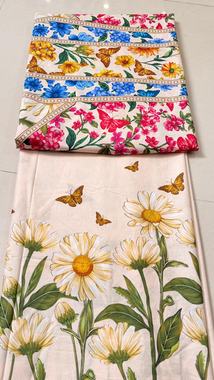 Daisy Dreams Long Shirt with Trouser (UNSTITCHED)