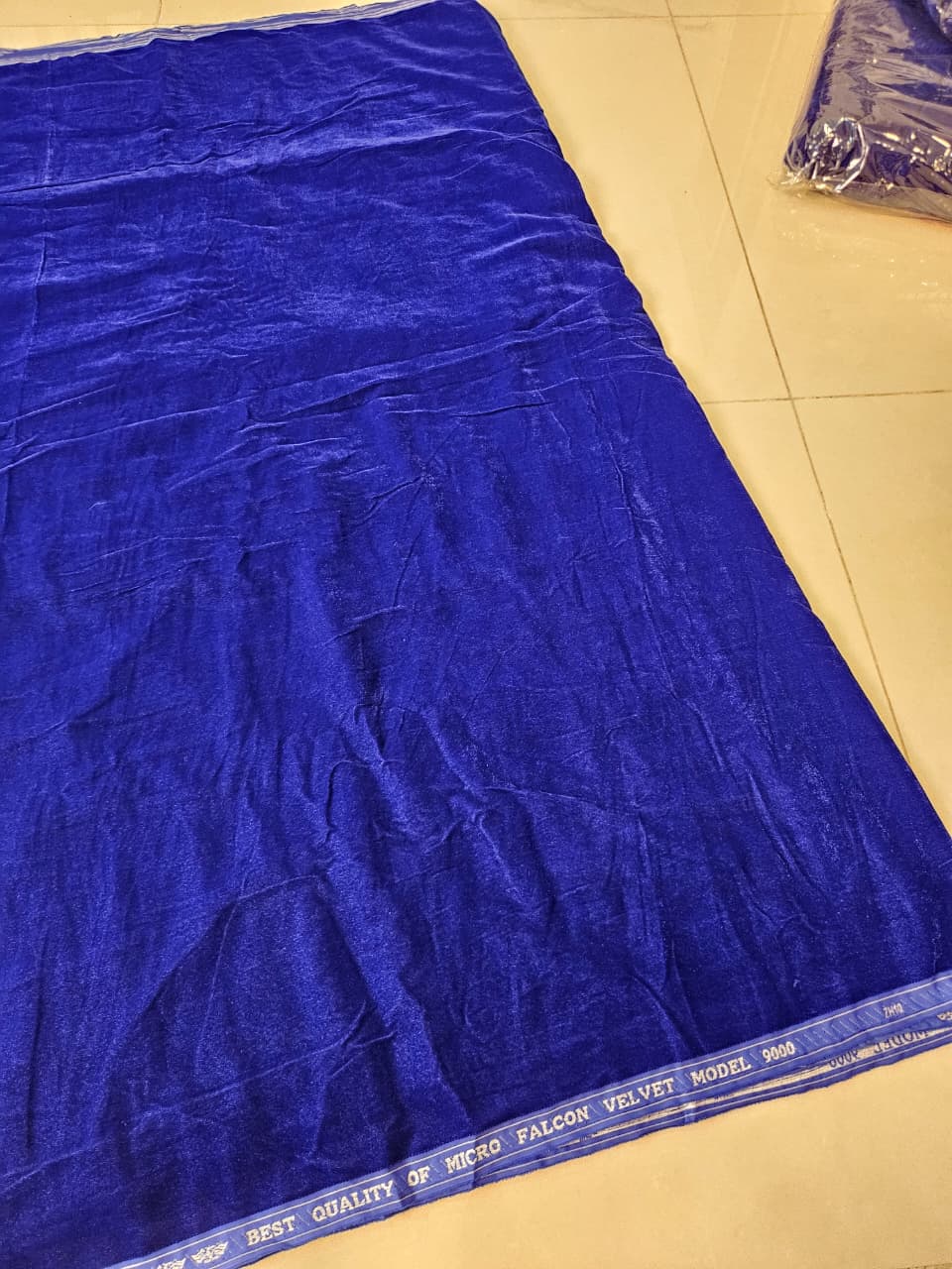 Royal Blue Velvet Two Piece (UNSTITCHED)