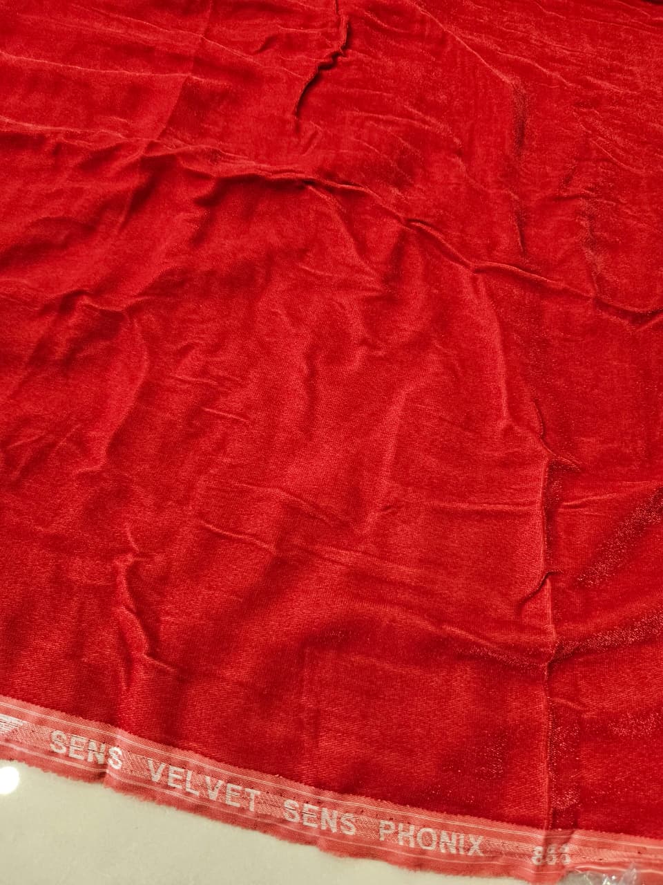 Red Orange Velvet Two Piece (UNSTITCHED)