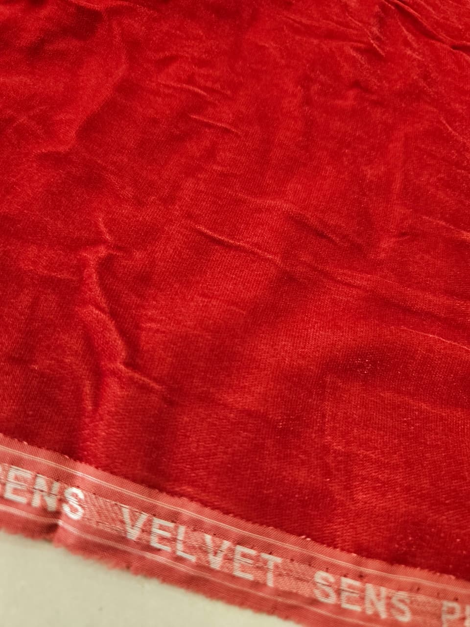 Red Orange Velvet Two Piece (UNSTITCHED)
