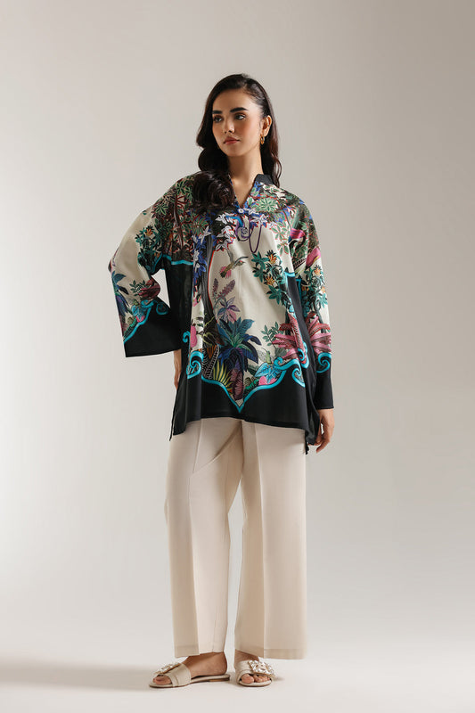 Black Blue Shirt (Unstitched)